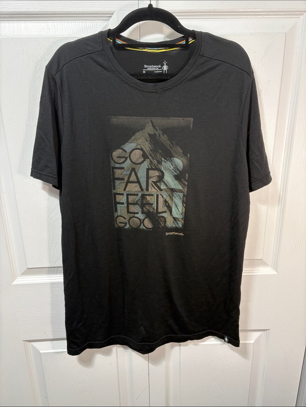 Smartwool Men’s Black Graphic Mountain Short-Sleeve Tee